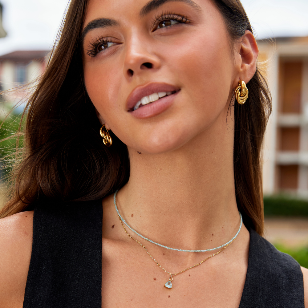 Apatit Perlenhalskette