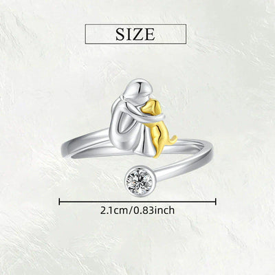 Canine Charm – Eleganter Ring mit Hundesymbol