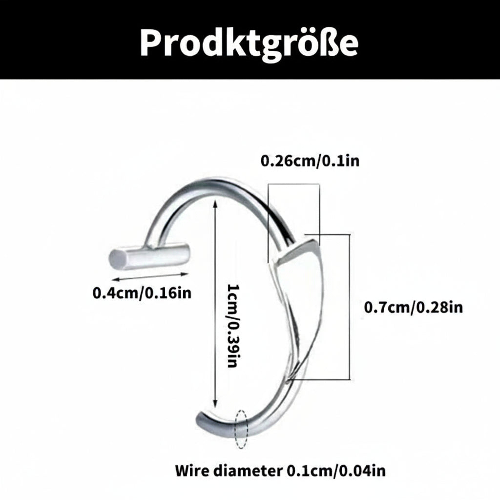 Mitternachtsbisse - Schicker Lippen-Cuff aus Edelstahl für einen gruseligen Stil