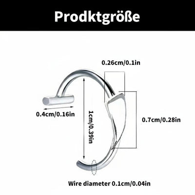Mitternachtsbisse - Schicker Lippen-Cuff aus Edelstahl für einen gruseligen Stil