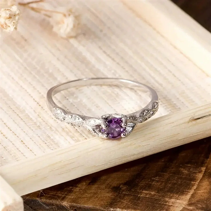 Amethyst Eleganz - Schicker Edelstein Temperament Ring