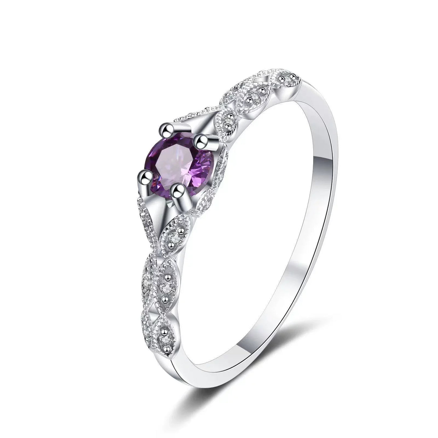 Amethyst Eleganz - Schicker Edelstein Temperament Ring