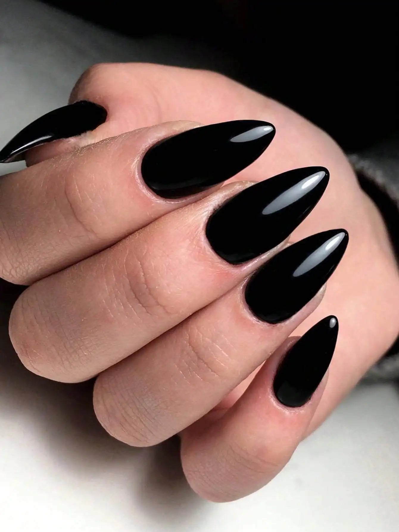 Charm – Elegant Red Almond Nails