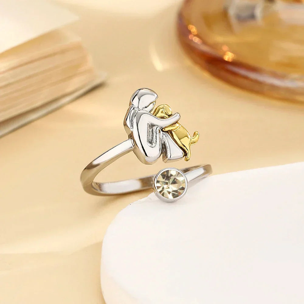 Canine Charm – Eleganter Ring mit Hundesymbol
