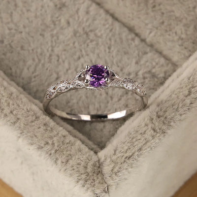 Amethyst Eleganz - Schicker Edelstein Temperament Ring