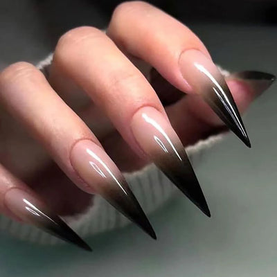 Obsidian – Lange, spitz zulaufende Aufklebenägel