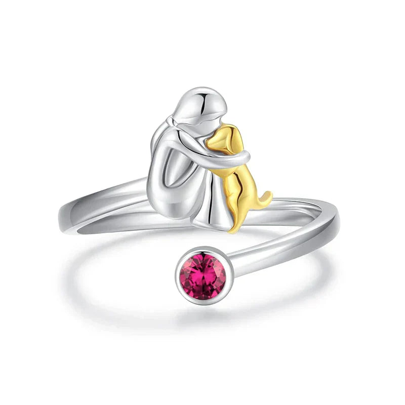 Canine Charm – Eleganter Ring mit Hundesymbol