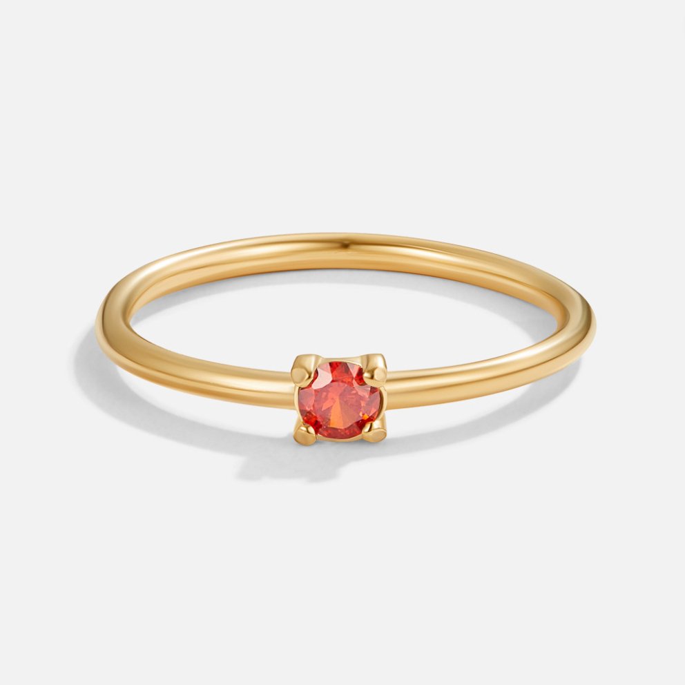 Geburtsstein Goldene Ringe--