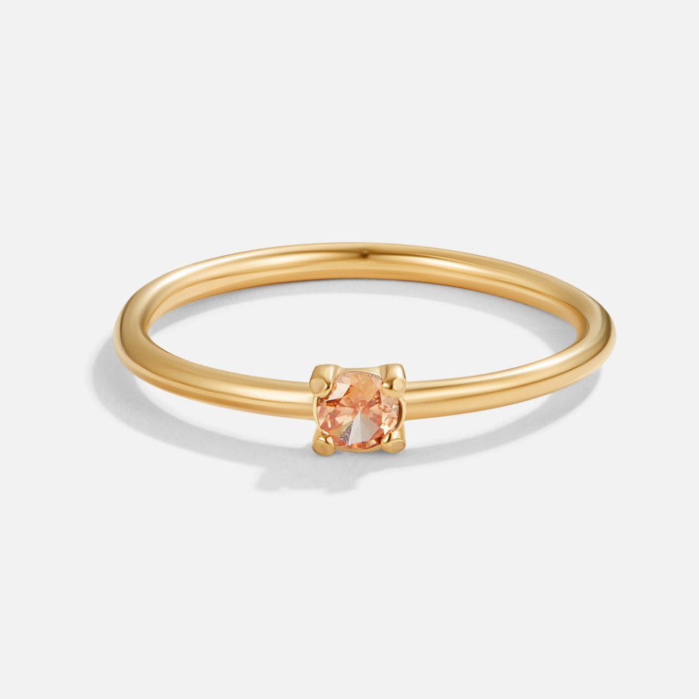 Geburtsstein Goldene Ringe--
