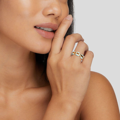 Blauer Reya Kettenring