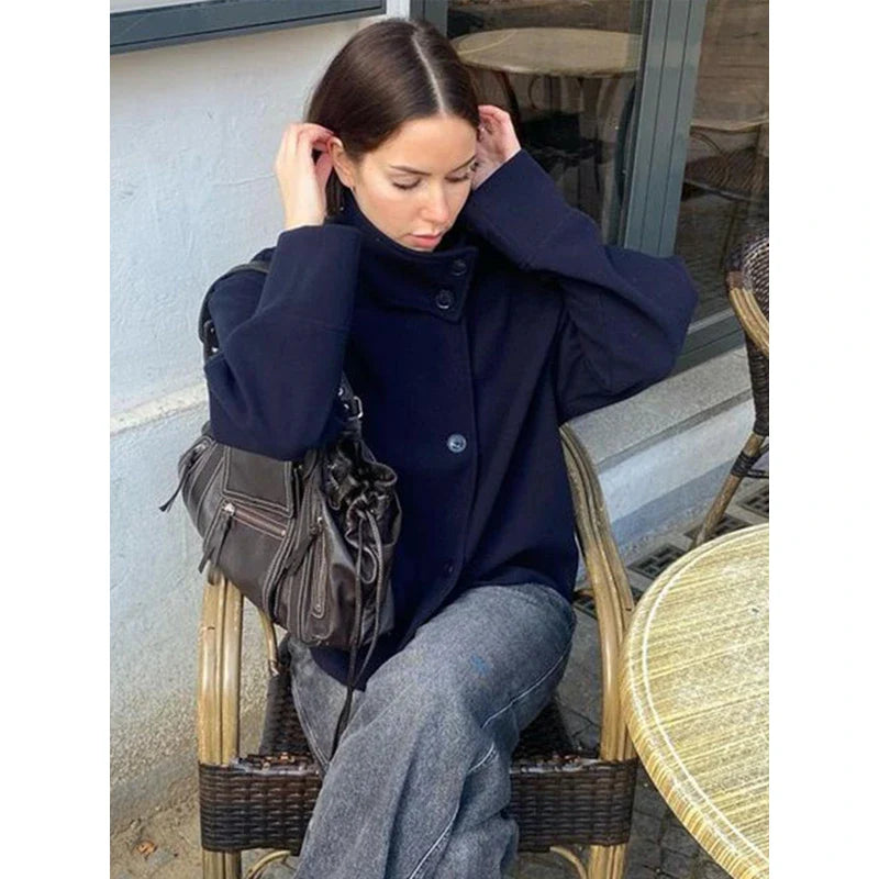 Marvella™ | Herbst Stehkragenmantel