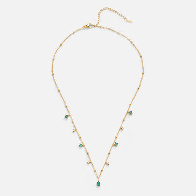 Emily Kristall Goldanhänger