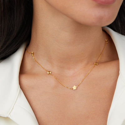 Blumen Power Goldene Kette