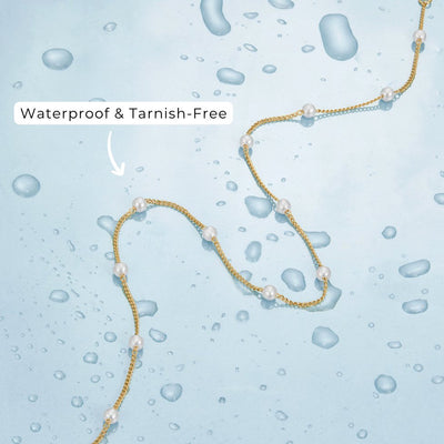 Reine Goldene Perlenkette