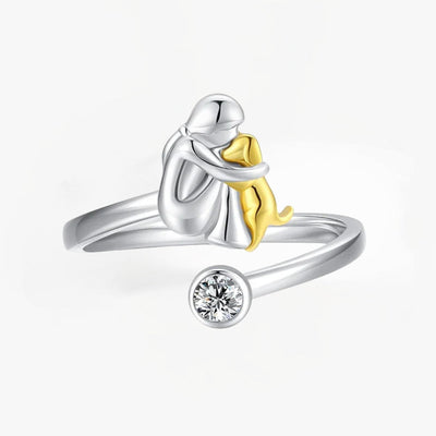 Canine Charm – Eleganter Ring mit Hundesymbol