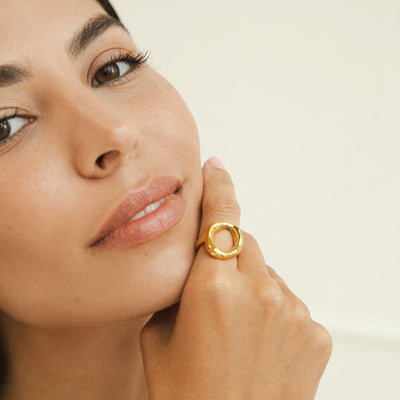 Vina Geschmolzener Goldring